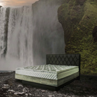 Holzwasserbett Altholz Grau